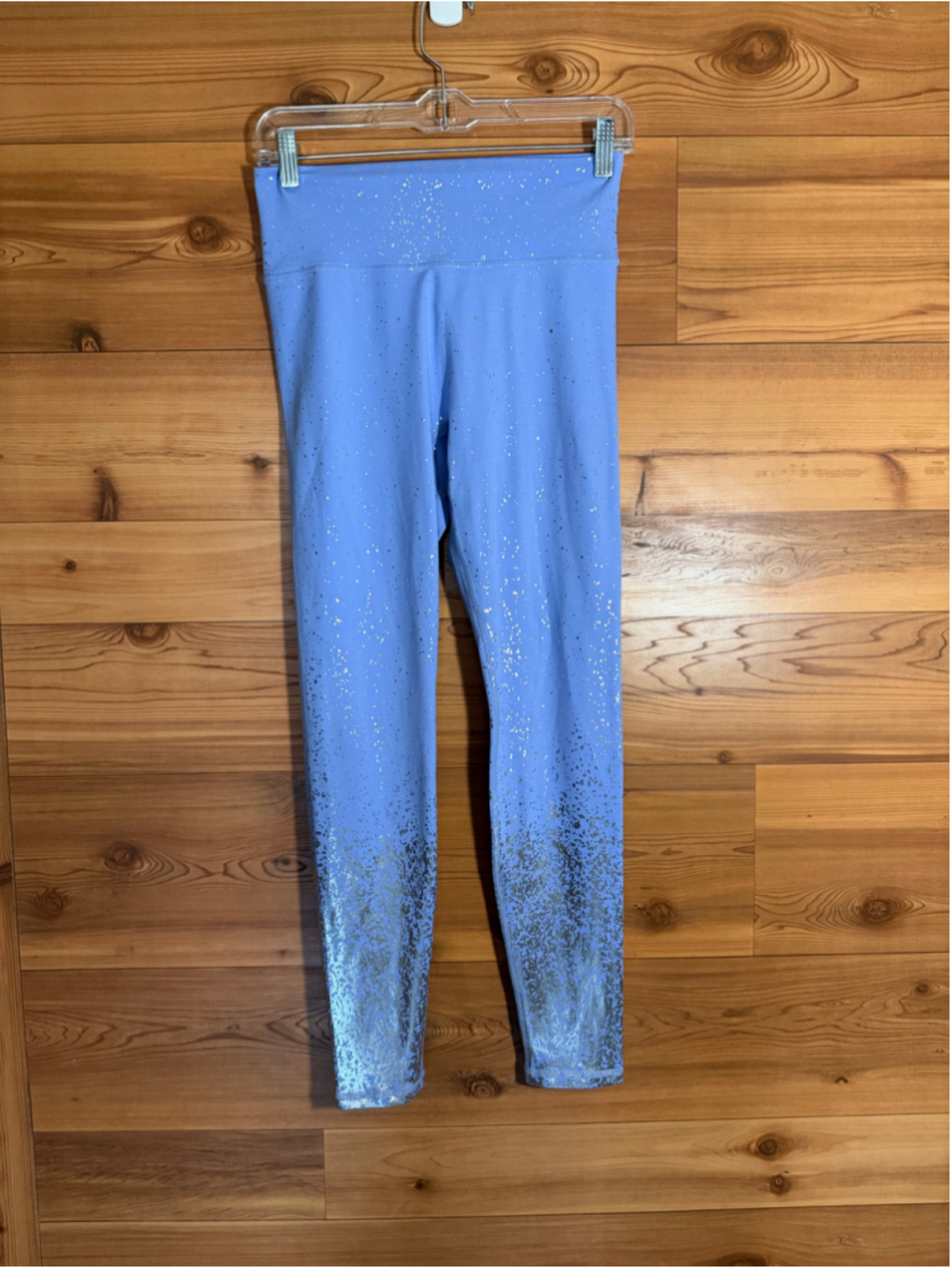 Buff Bunny rainwater blue periwinkle/silver dazzle high-rise leggings medium - Picture 2 of 8